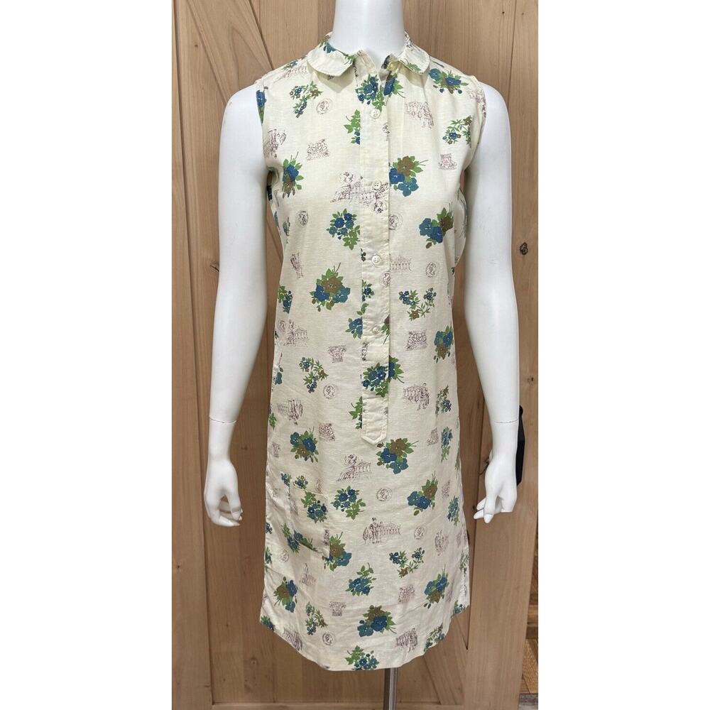 Vintage Floral Print Sleeveless Dress Size 7/8 - Picture 14 of 15